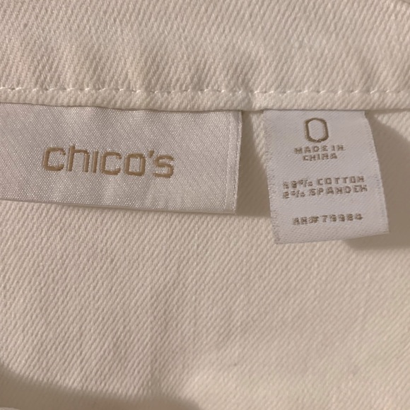 Chico’s size 0 (4) white jacket - Picture 3 of 5